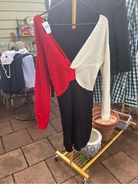 Winter dress bicolor